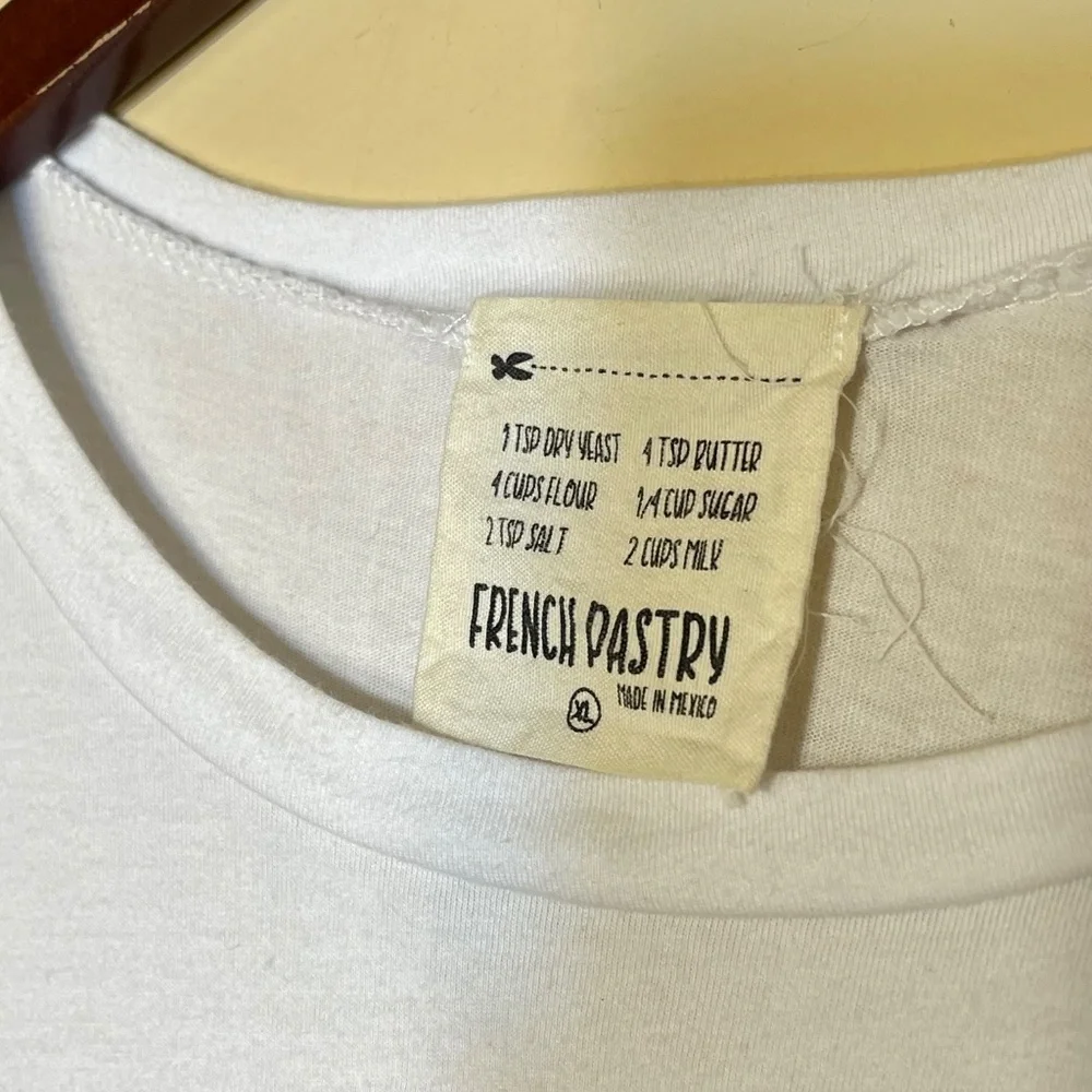 French Pastry White Graphic Tee - Picture 4 of 7